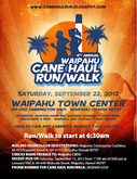 4th Annual Waipahu Cane Haul 5K Walk/Run- Saturday September 22nd 